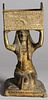 Vintage Gilt Brass Pharaonic Figurine