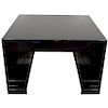 Mid-Century Modern Black Lacquer Side Table