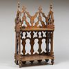 Moorish Style Carved and Painted Wall Shelf