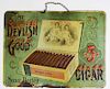 The Devlish Good Cigar Tin Litho Advertising Sign