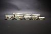 A SET OF 8 PORCELAIN FLOWER CUPS WITH 'DAO GUANG' MARK IN VARIOUS SIZES