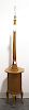 A Biedermeier Style Birds-Eye Maple Floor Lamp, Height overall 71 1/4 inches.