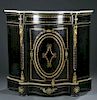 Pair of Napoleon III console cabinets.