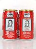 1988 Coca Cola Lot of 2 600 NASCAR Jim Paschal 12oz Cans