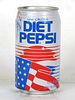 1993 Pepsi Diet Cola American Flag 12oz Can Cincinnati Ohio
