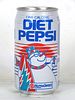 1993 Pepsi Diet Cola Christmas Surfing Snowman 12oz Can Columbia South Carolina