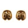David Webb 18k Gold Swirl Earrings