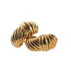 David Yurman 18k Gold Cable Shrimp Earrings