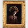Hamilton Hamilton (1847-1928): Portrait of a Girl in a Feathered Hat