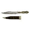 Cutlery Hilt Bowie Knife With Motto on Blade