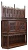 MONUMENTAL FRENCH GOTHIC REVIVAL OAK CUPBOARD