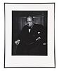A large mid 20th century portrait of Winston Churchill by Yousuf Karsh