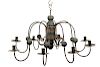COUNTRY CANDLE CHANDELIER