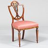 Edwardian Painted Satinwood Side Chair, in the George III taste