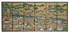 Antique Japanese 6-Panel Wall Screen "Kyoto Japan"