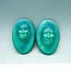 Pair of Van Briggle Pottery Wall Plaques, Native Americans