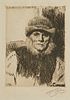 Anders Zorn "Dalecarlian Peasant" Etching 1919