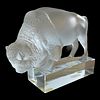 Lalique Buffalo Paperweight