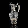 Antique French Silver and Glass Decanter
