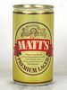 1975 Matt's Premium Lager Beer 12oz T92-07 Ring Top Utica New York