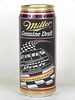 1993 Miller Genuine Draft Beer Ford Thunderbird NASCAR 16oz One Pint Undocumented Bank Top Milwaukee Wisconsin