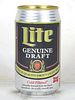 1982 Lite Genuine Draft Beer (Test) 12oz Undocumented Eco-Tab Milwaukee Wisconsin
