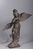 Chinese Bronze Figure of a Winged Beauty