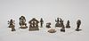 Collection of 11 18th & 19th Century Tibetan and Indian Miniature Bronzes