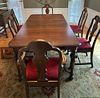 Berkey And Gay, Dining Table, Buffet, Server & Chairs, H 30" W 44" L 96"