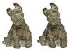 Mcclelland Barclay, USA , 1891-1943 Pair Of Patinated Metal Bookends Scottie Dogs, H 6.25" W 4.5"