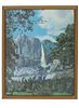 Yosemite Falls, Yosemite Framed Chromolithograph