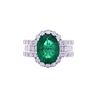 5.09 Emerald VS2 Diamond & Platinum Ring