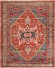 Antique Persian Serapi Area Rug 14 ft 6 in x 11 ft 4 in (4.42 m x 3.45 m)