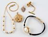 Lot Of 5: Assorted 14K Gold Accessories.