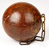 Burlwood sphere, probably a horse weight