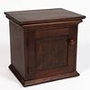 OHIO POPLAR AND OAK TABLE-TOP LETTER CABINET
