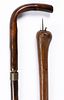 ANTIQUE WEAPON CANES / WALKING STICKS, LOT OF TWO