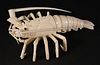 Carved Bone Retriculated Lobster