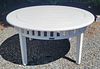 Weatherend Round Dining Table in White Yacht Finish