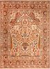 Antique Persian Tabriz Rug 12 ft 10 in x 9 ft 6 in (3.91 m x 2.9 m)