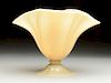 Unsigned Steuben Pedestal Art Glass Vase.