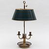 Brass Three-Light Bouillotte Lamp