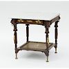 French Marble Top Side Table