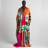 Todd Oldham Silk Patchwork Robe and Bag