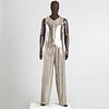 Gianni Versace Silver Oroton Metal Mesh Vest and Pants