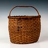 Antique Woven Handled Basket