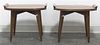 A Pair of Side Tables, Height 17 1/2 x width 20 1/4 x depth 13 5/8 inches.