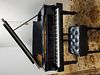 STEINWAY 7' GRAND PIANO CAPO D ASTRO PATENT TUBULAR METALIC ACTION FRAME #227435 W/BENCH
