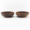 Pair of Chinese Polychrome Terracotta Bowls, Possibly Han Dynasty (206BC-220AD)