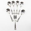 Set of Seven (7) Gorham "Buttercup" Sterling Silver Spoons and Fork